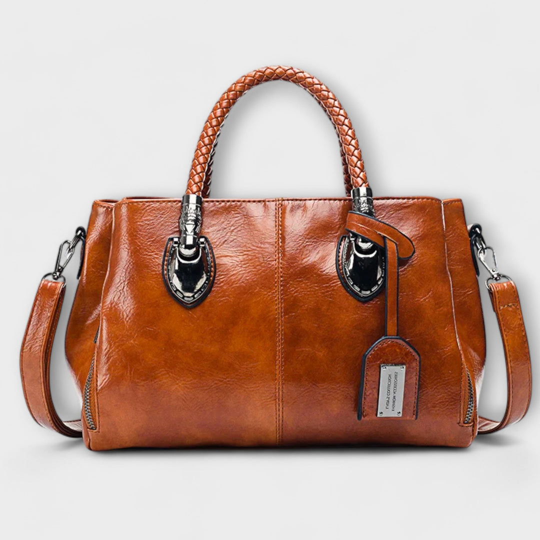 Women's Structured Handbag Top Handle - Elegant Bag for Summer